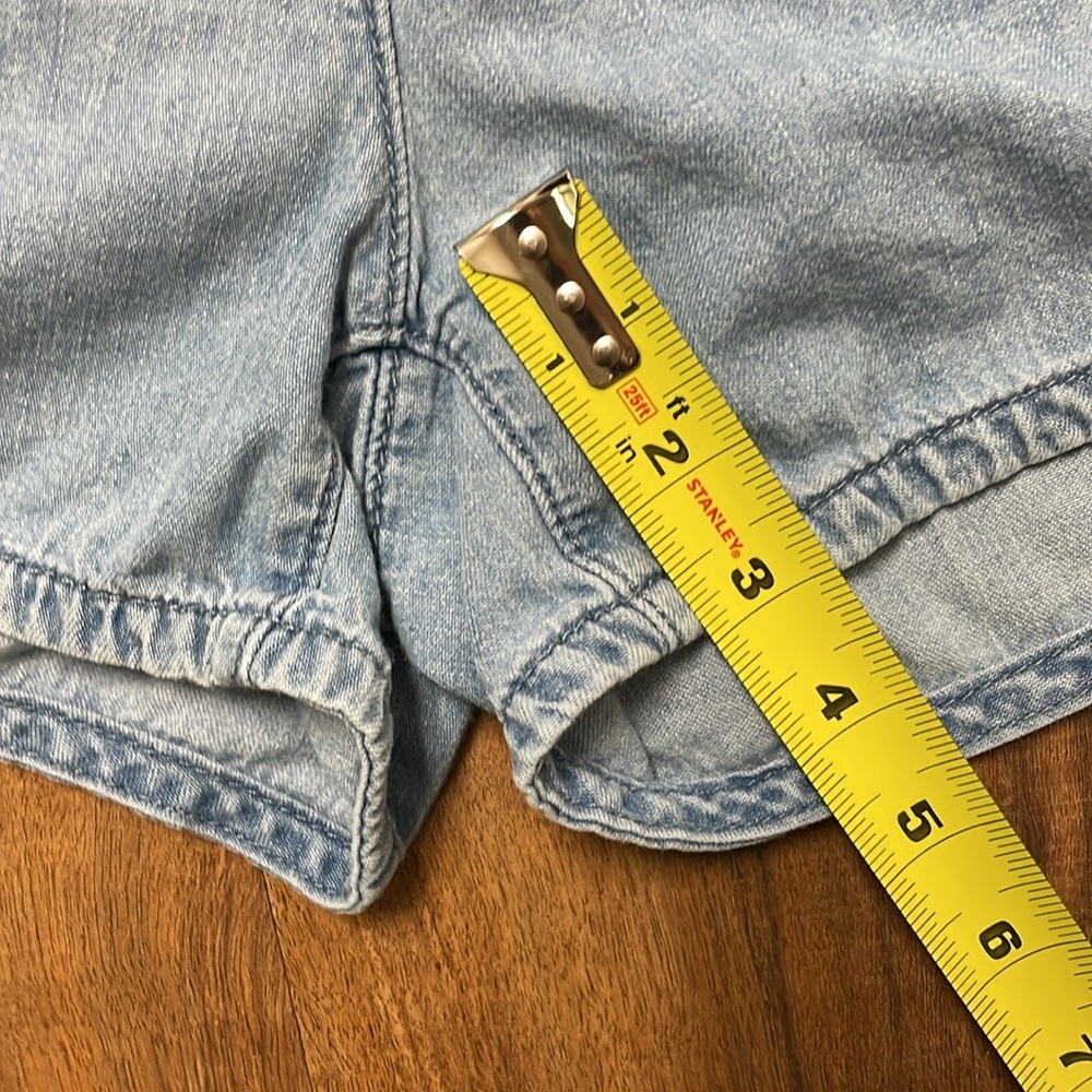 American Eagle Drawstring Waist Chambray Denim Je… - image 8